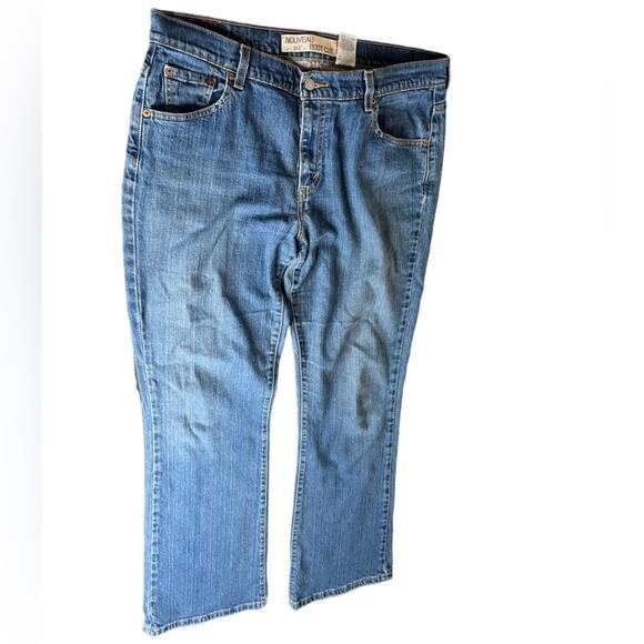 Levi Strauss NouveaU 515 M Boot Cut Jeans Denim Size 14M Woman's Straight Leg Bo - Picture 1 of 11